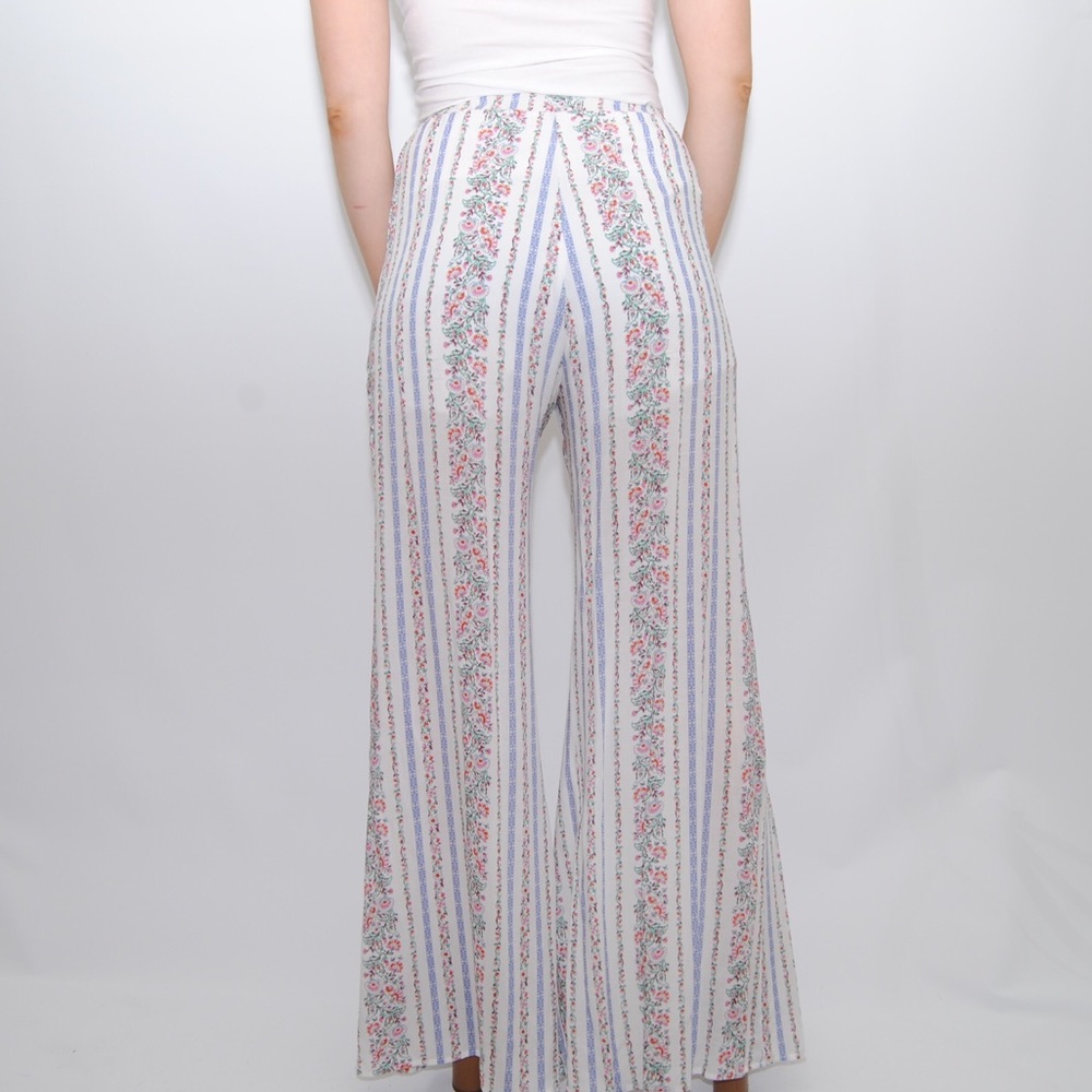 Flared and floral pants